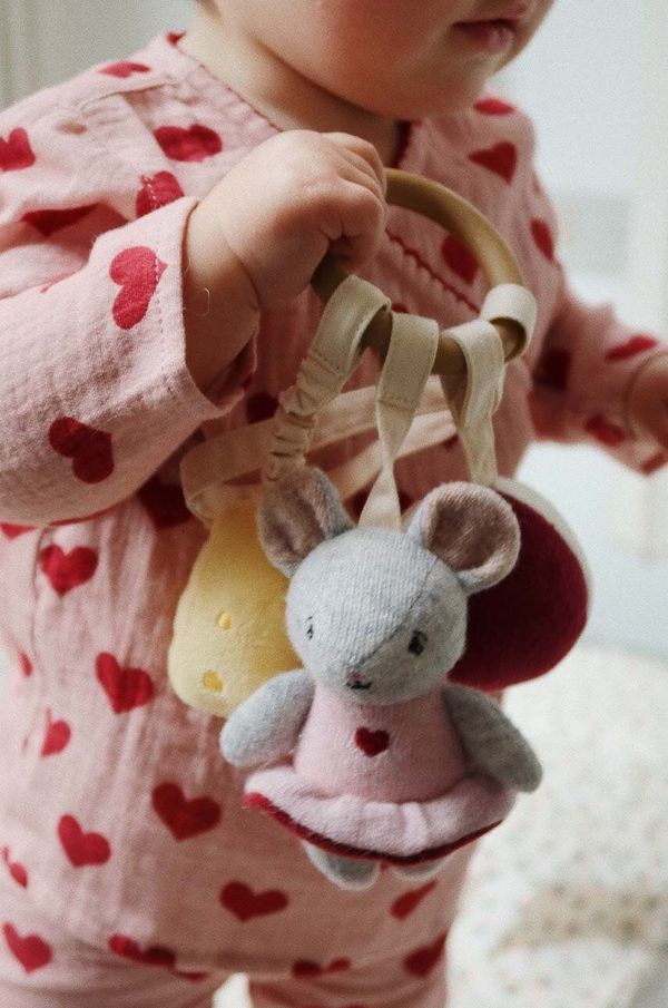 Konges Sløjd Privjesak za bebe Konges Sløjd ACTIVITY RING MOUSE KS101382