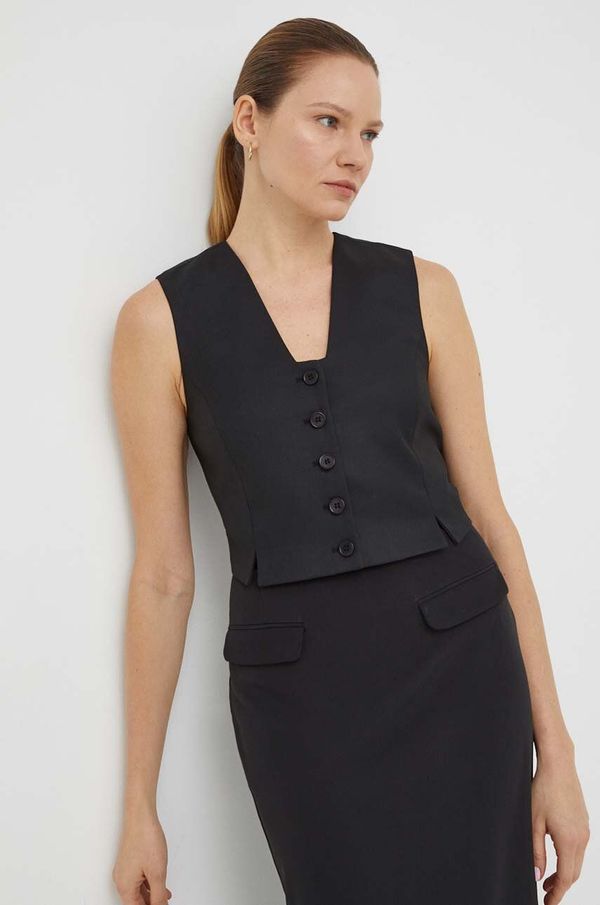 By Malene Birger Prsluk By Malene Birger boja: crna, jednoredno zakopčavanje