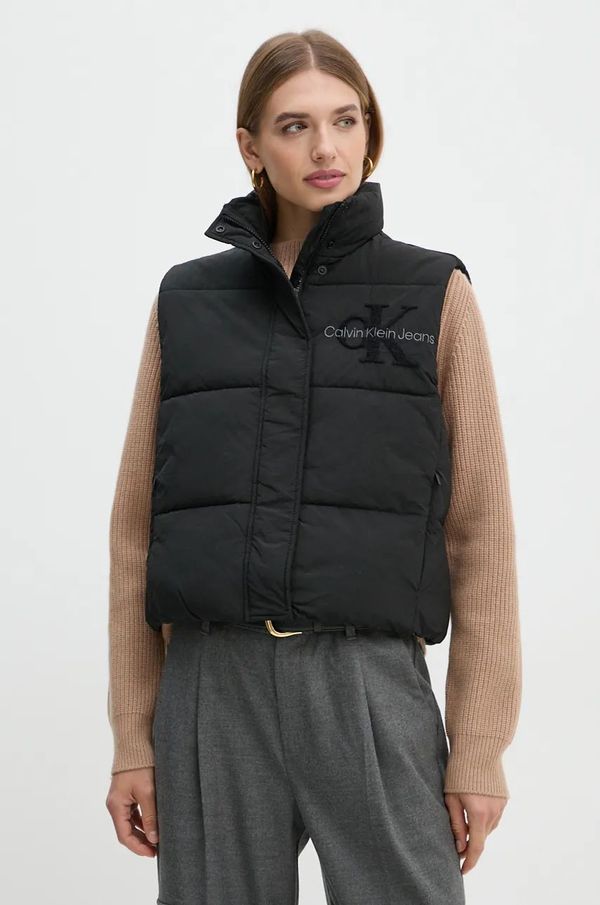 Calvin Klein Jeans Prsluk Calvin Klein Jeans za žene, boja: crna, za zimu, J20J224687