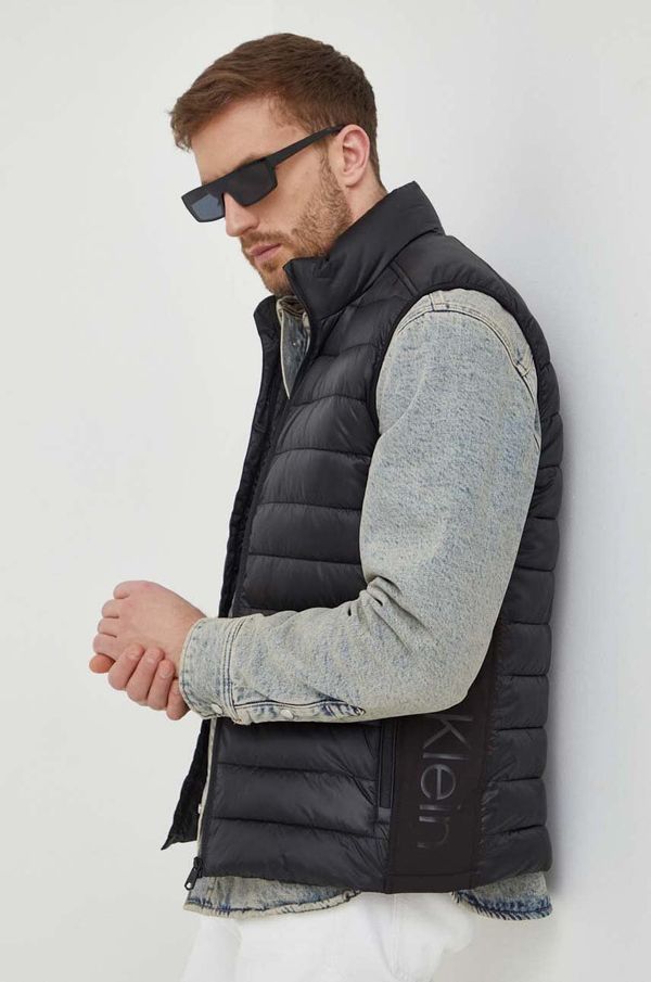 Calvin Klein Prsluk Calvin Klein za muškarce, boja: crna, za prijelazno razdoblje, K10K108292