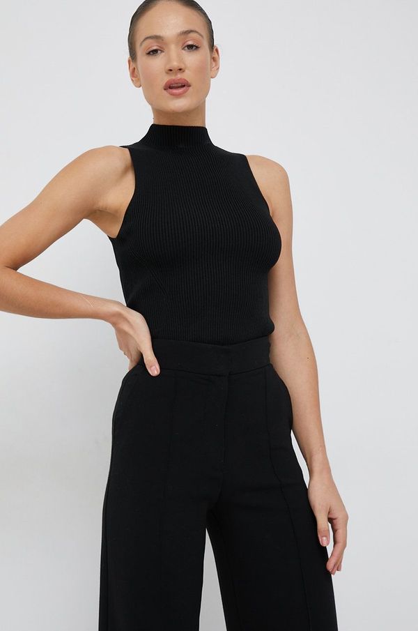 Calvin Klein Prsluk Calvin Klein za žene, boja: crna, s poludolčevitom