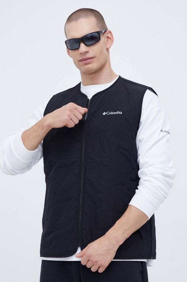 Columbia Prsluk Columbia Birchwood™ Quilted za muškarce, boja: crna, za prijelazno razdoblje