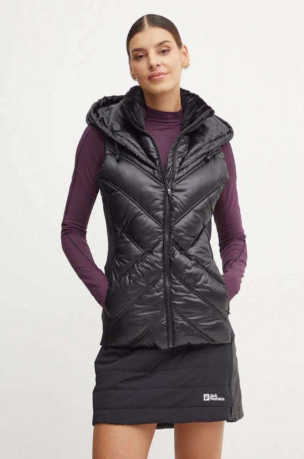 DKNY Prsluk Dkny za žene, boja: crna, za zimu, DP4V3157