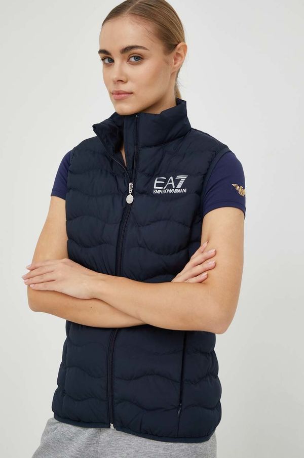 EA7 Emporio Armani Prsluk EA7 Emporio Armani za žene, boja: crna, za prijelazno razdoblje