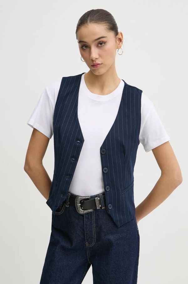 Hollister Co. Prsluk Hollister Co. boja: tamno plava, jednoredno zakopčavanje, KI340-4080