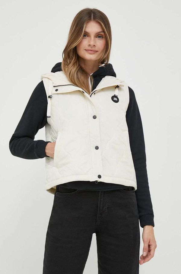 Pepe Jeans Prsluk Pepe Jeans Nina za žene, boja: bež, za prijelazno razdoblje