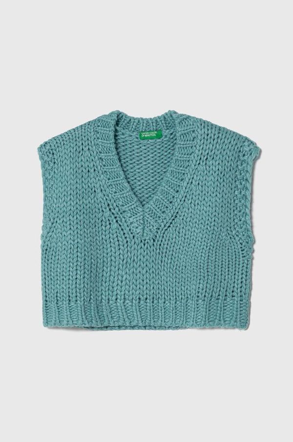 United Colors of Benetton Prsluk s primjesom vune United Colors of Benetton boja: zelena