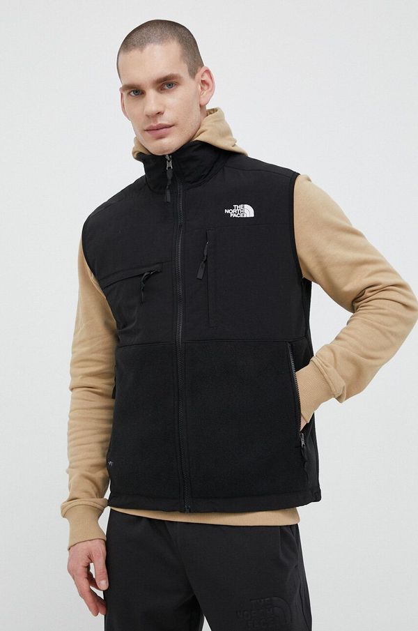 The North Face Prsluk The North Face DENALI VEST za muškarce, boja: crna, za prijelazno razdoblje