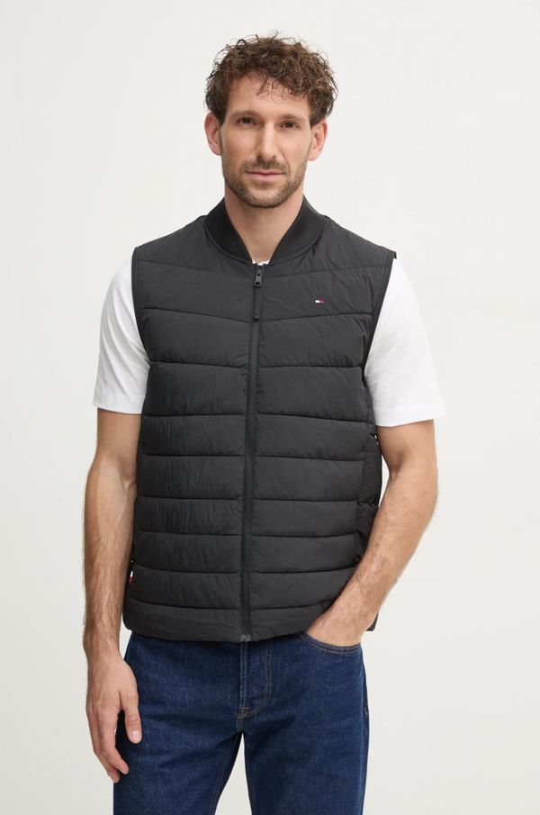 Tommy Hilfiger Prsluk Tommy Hilfiger za muškarce, boja: crna, za zimu, MW0MW37680