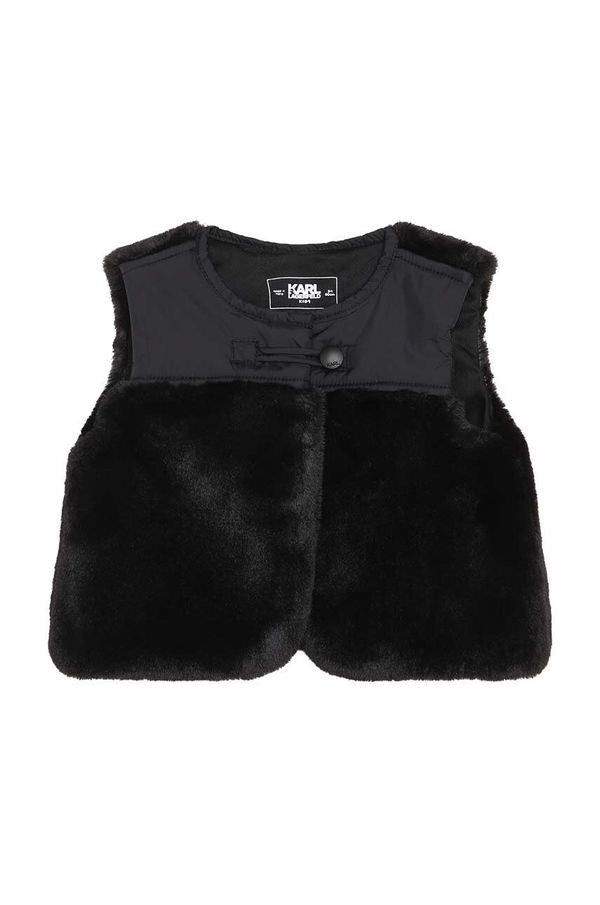 Karl Lagerfeld Prsluk za bebe Karl Lagerfeld boja: crna