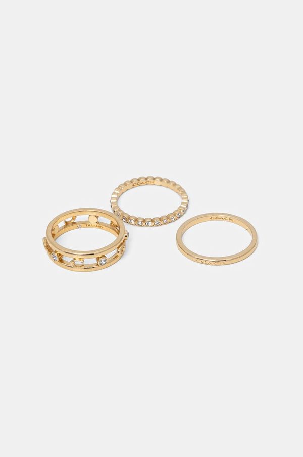 Coach Prstenje Coach 3-pack 506210GLD710