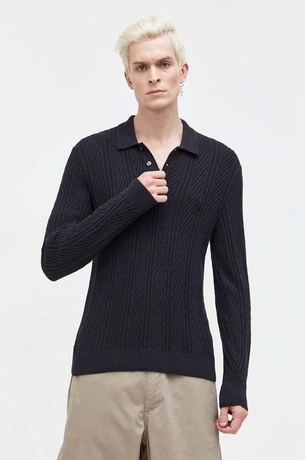 Abercrombie & Fitch Pulover Abercrombie & Fitch za muškarce, boja: crna, lagani