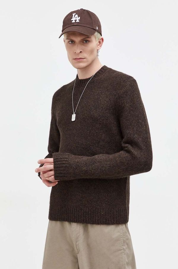 Abercrombie & Fitch Pulover Abercrombie & Fitch za muškarce, boja: smeđa