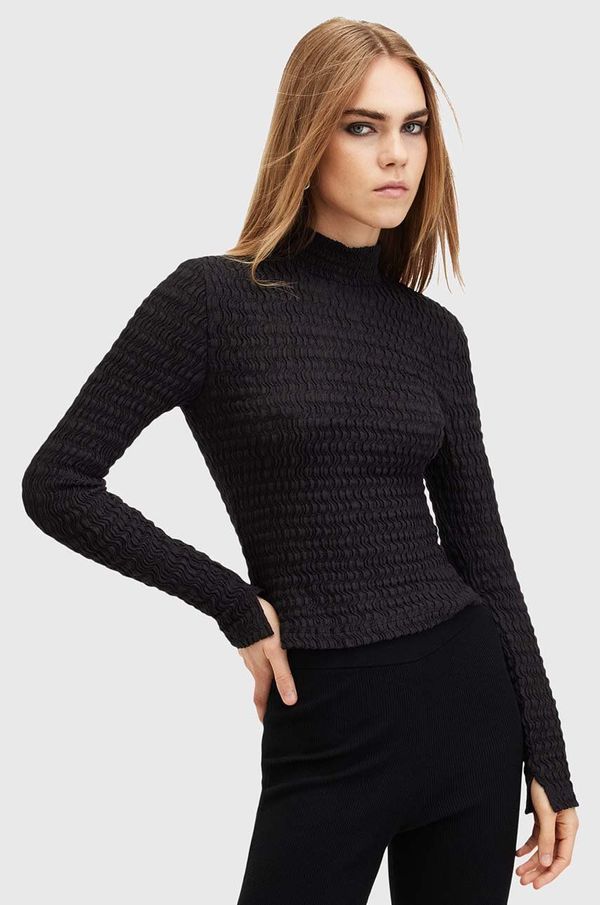 AllSaints Pulover AllSaints CONNIE FRANCESCO za žene, boja: crna, s poludolčevitom, W190JB