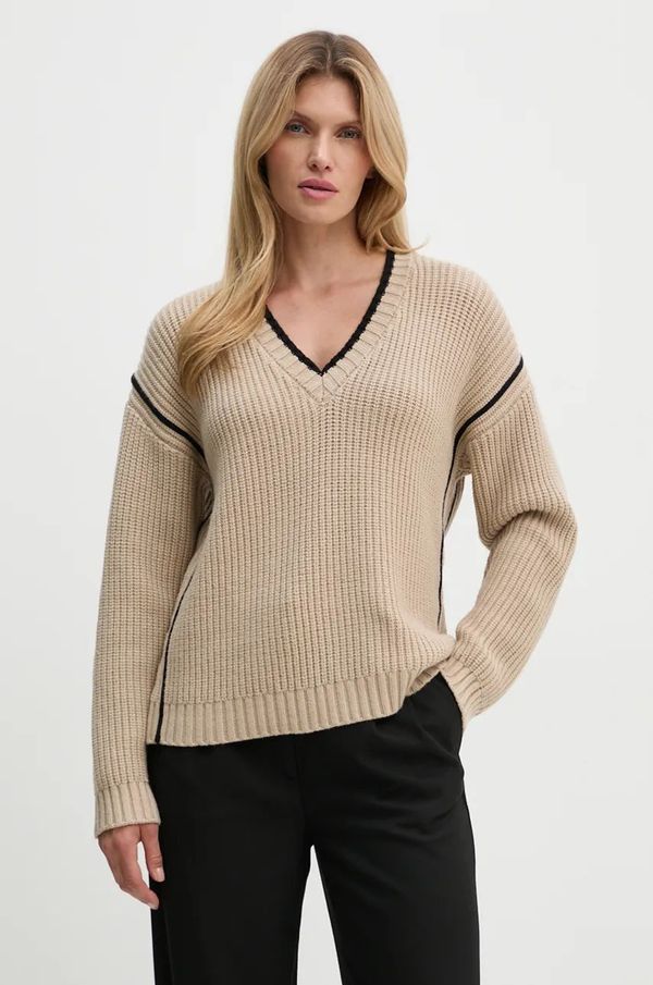 Bruuns Bazaar Pulover Bruuns Bazaar SimonaBBBenia knit za žene, boja: bež, topli, BBW4100