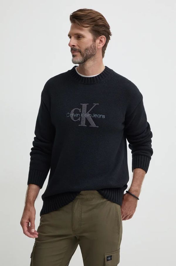 Calvin Klein Jeans Pulover Calvin Klein Jeans za muškarce, boja: crna, J30J326887