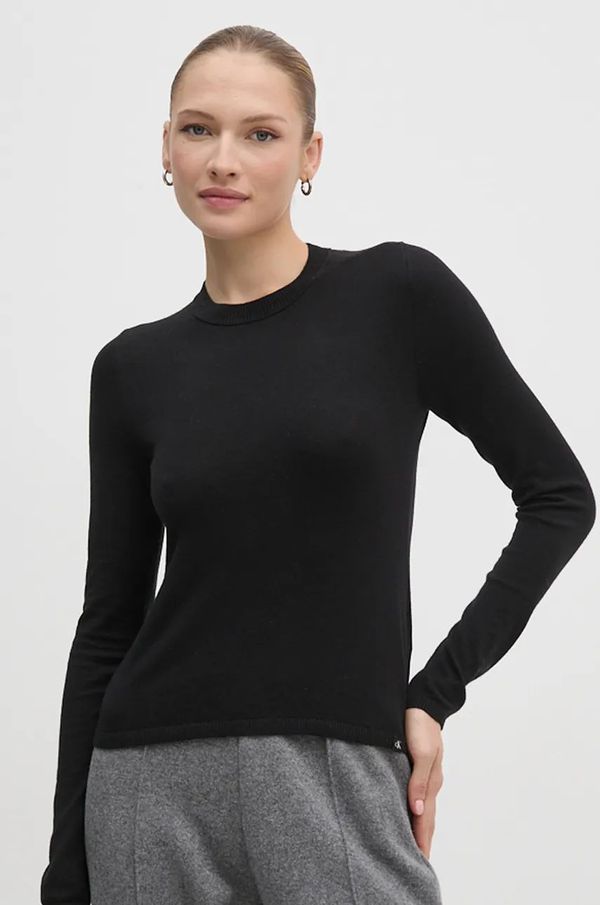 Calvin Klein Jeans Pulover Calvin Klein Jeans za žene, boja: crna, lagani, J20J224629