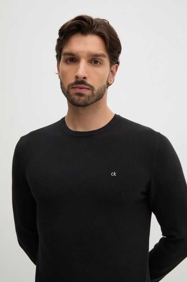 Calvin Klein Pulover Calvin Klein za muškarce, boja: crna, lagani, K10K113410