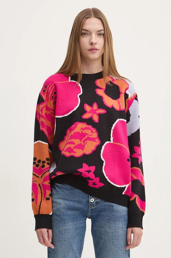 Desigual Pulover Desigual NIAGARA za žene, boja: crna, lagani, 24WWJF32
