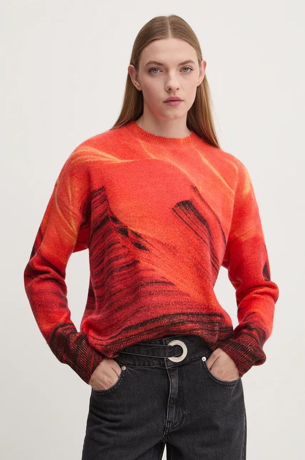 Desigual Pulover Desigual VAUGHAN za žene, boja: narančasta, 24WWJF48