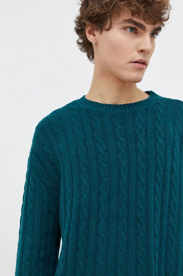 Hollister Co. Pulover Hollister Co. za žene, boja: zelena