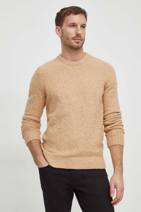 Michael Kors Pulover Michael Kors za muškarce, boja: bež, lagani