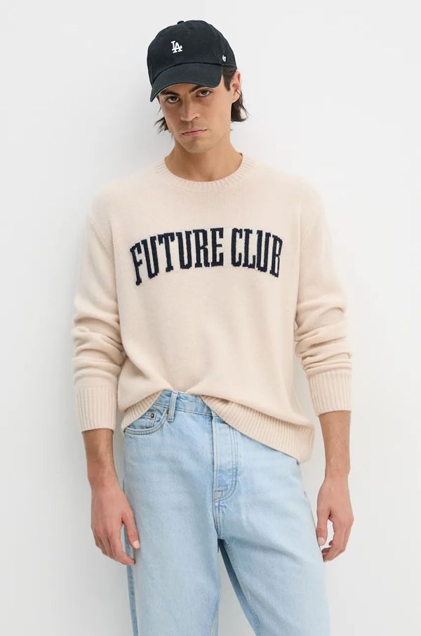 From Future Pulover od kašmira G-Star Raw boja: bež, MPR02221