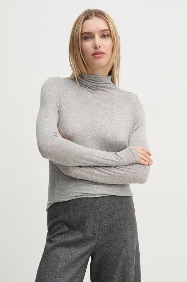 Pepe Jeans Pulover Pepe Jeans ELVA za žene, boja: siva, lagani, s poludolčevitom, PL505961