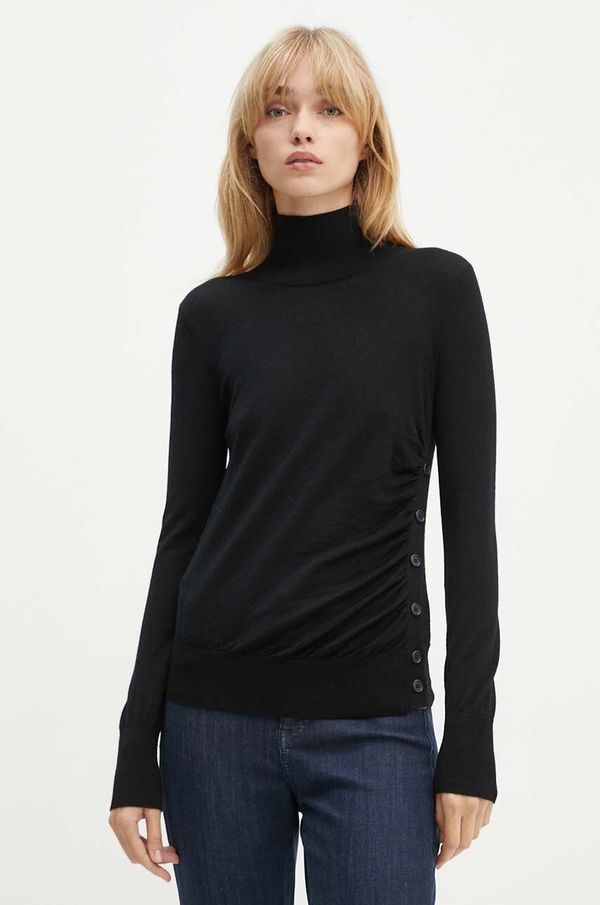 Pinko Pulover Pinko za žene, boja: crna, lagani, s dolčevitom, 103932 A189