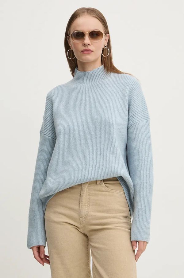 Abercrombie & Fitch Pulover s dodatkom vune Abercrombie & Fitch za žene, s poludolčevitom, KI150-4260