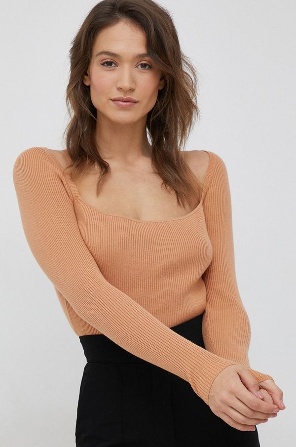 Calvin Klein Pulover s dodatkom vune Calvin Klein za žene, boja: narančasta,