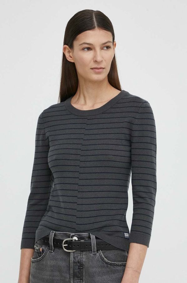 G-Star Raw Pulover s dodatkom vune G-Star Raw za žene, boja: siva, lagani