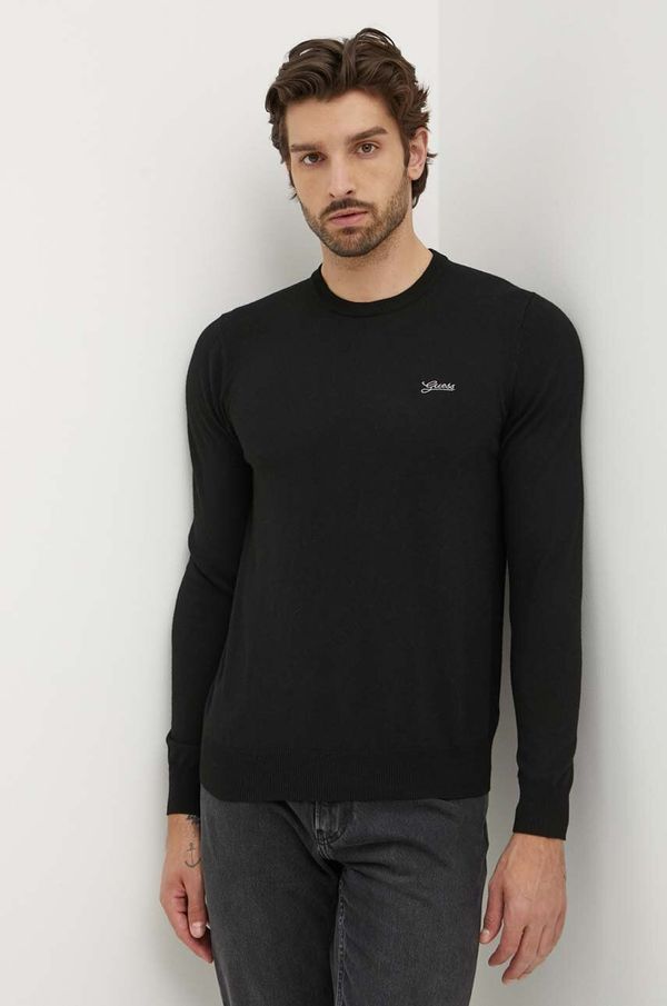 Guess Pulover s dodatkom vune Guess DANIEL za muškarce, boja: crna, lagani, M4YR01 Z3052