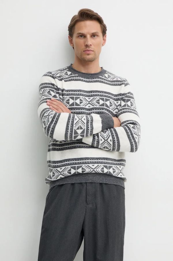 Guess Pulover s dodatkom vune Guess EZEKIEL za muškarce, boja: siva, M4BR20.Z3HE2