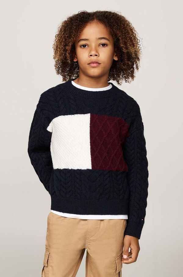 Tommy Hilfiger Pulover Tommy Hilfiger boja: tamno plava, KB0KB09251