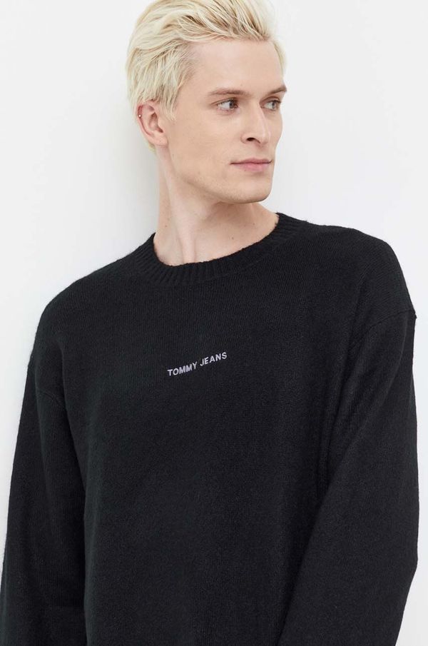 Tommy Jeans Pulover Tommy Jeans za muškarce, boja: crna