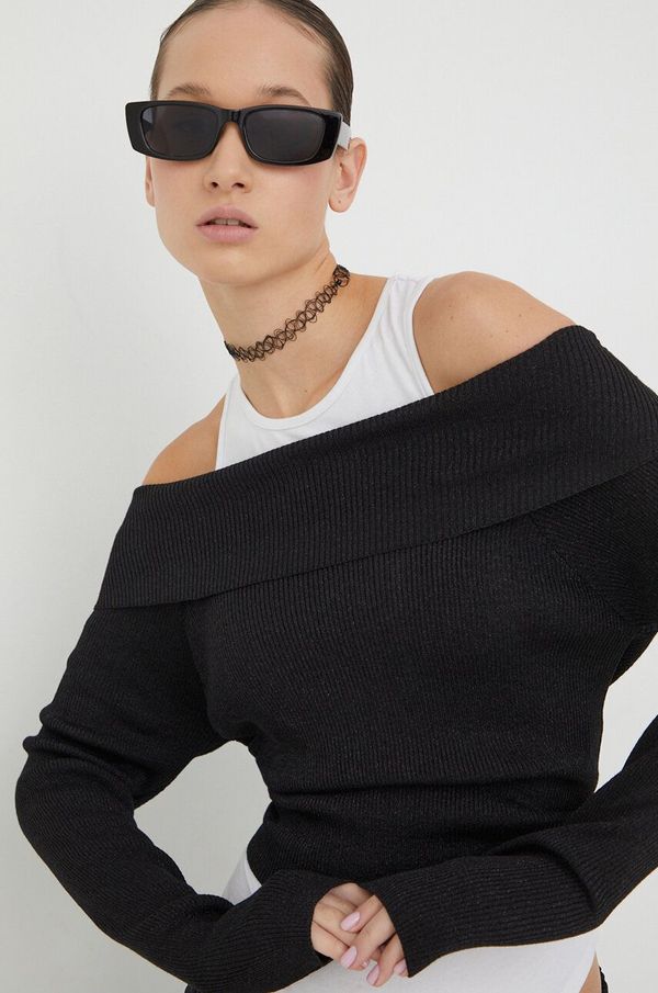 Tommy Jeans Pulover Tommy Jeans za žene, boja: crna, lagani