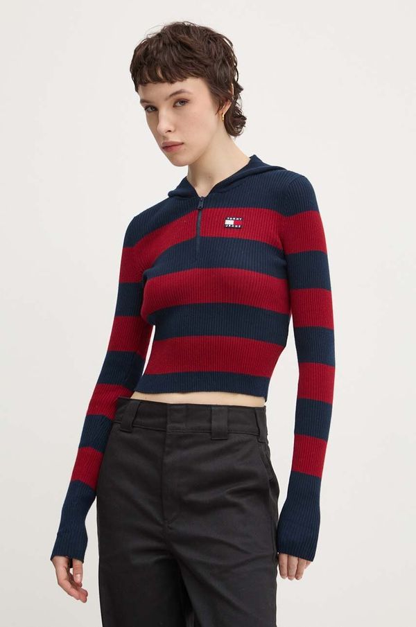 Tommy Jeans Pulover Tommy Jeans za žene, boja: tamno plava, DW0DW18679