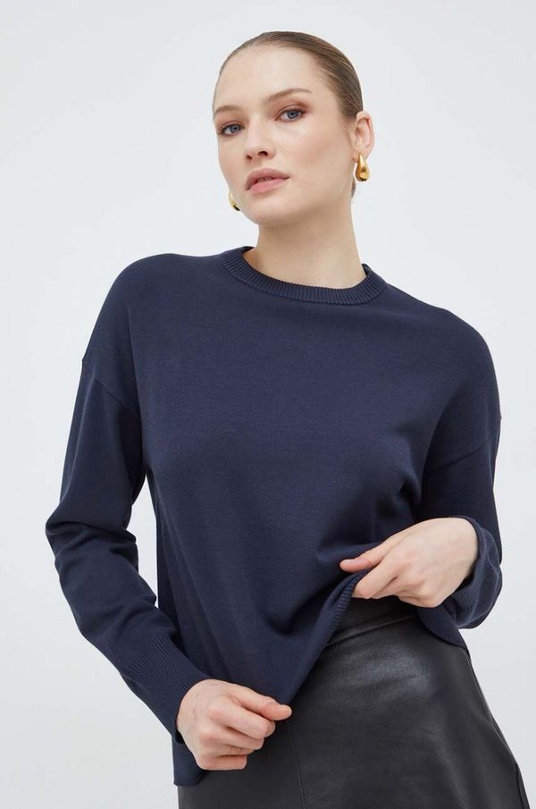 Weekend Max Mara Pulover Weekend Max Mara za žene, boja: tamno plava, lagani