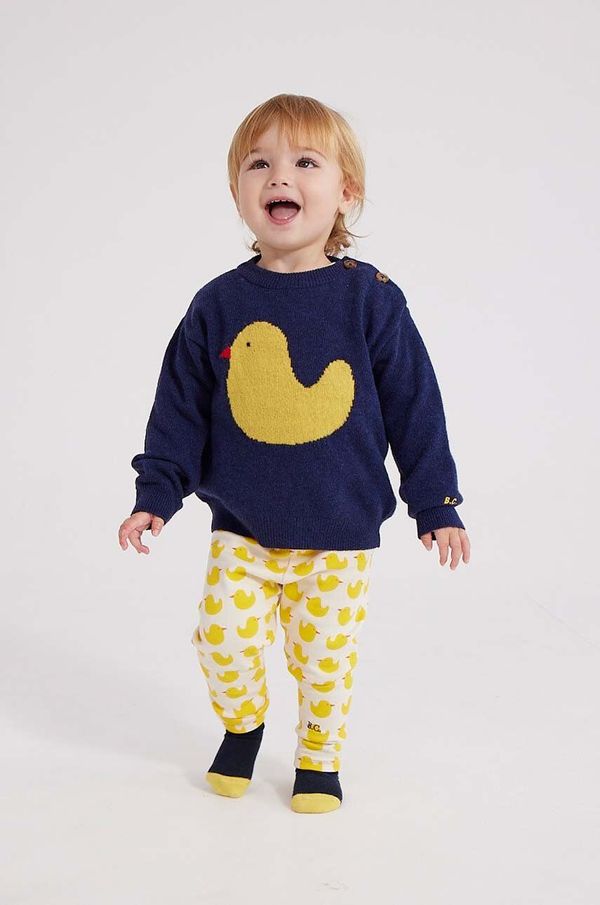 Bobo Choses Pulover za bebe Bobo Choses boja: tamno plava