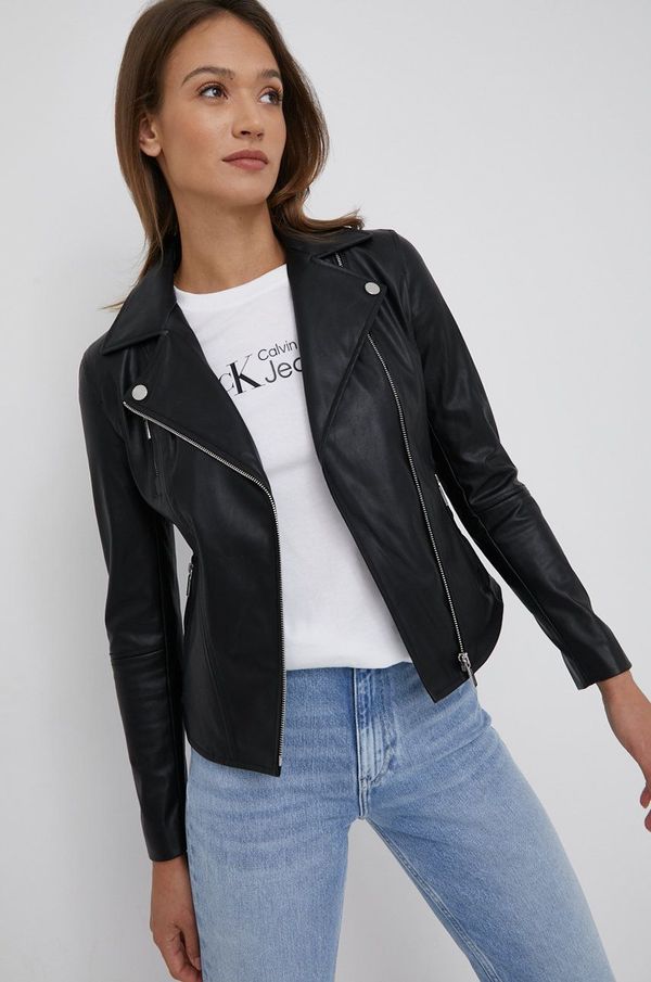 Armani Exchange Rokerica Armani Exchange za žene, boja: crna, za prijelazno razdoblje