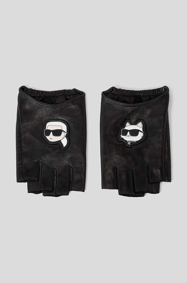 Karl Lagerfeld Rukavice bez prstiju Karl Lagerfeld za žene, boja: crna