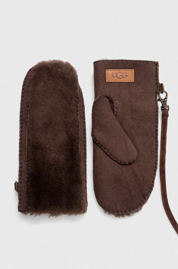 Ugg Rukavice od antilop kože UGG boja: smeđa