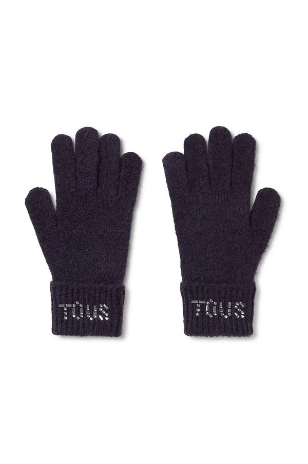 Tous Rukavice s primjesom vune Tous TEXTIL boja: tamno plava, 2002204033