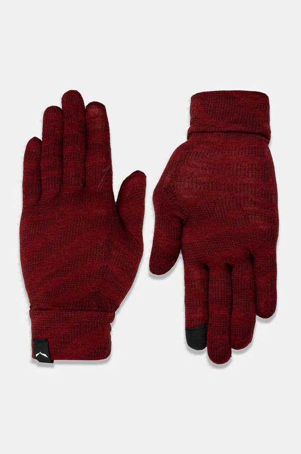 Salewa Rukavice Salewa Cristallo Merino boja: bordo, 00.0000028514