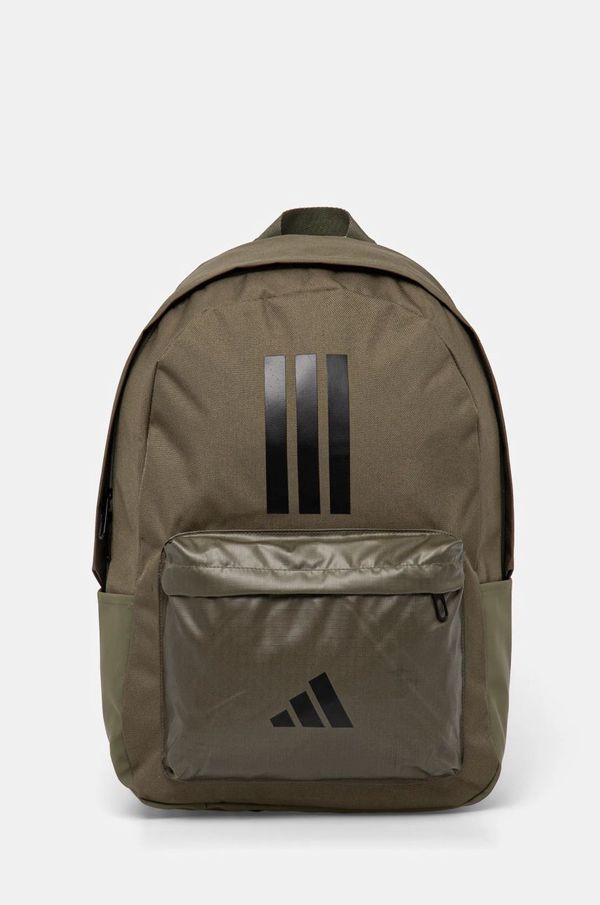 adidas Ruksak adidas CLSC BARS 3S boja: zelena, veliki, s tiskom, IS7042