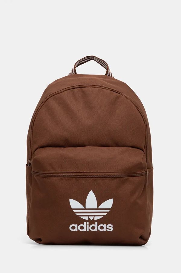 adidas Originals Ruksak adidas Originals Adicolor boja: smeđa, veliki, s tiskom, IX7458