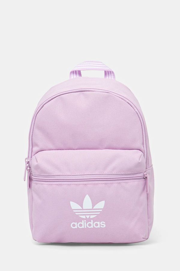 adidas Originals Ruksak adidas Originals Adicolor za žene, boja: ljubičasta, mali, s tiskom, JI9439