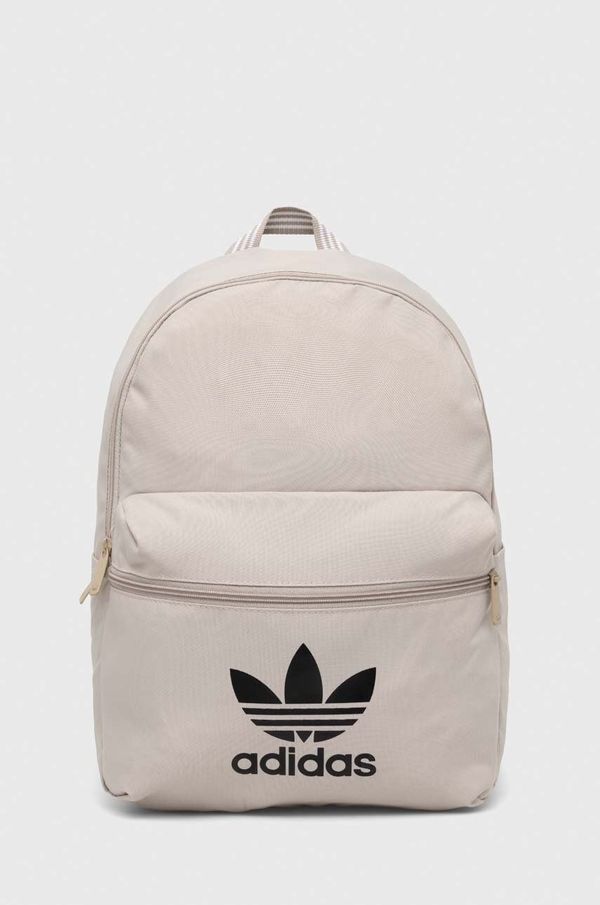adidas Originals Ruksak adidas Originals boja: bež, veliki, s tiskom