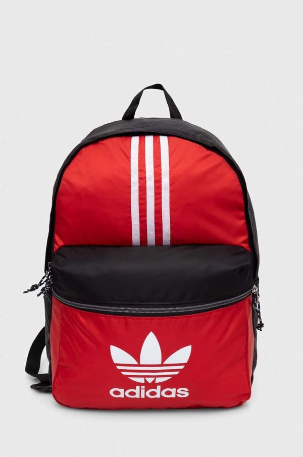 adidas Originals Ruksak adidas Originals boja: crvena, veliki, s uzorkom